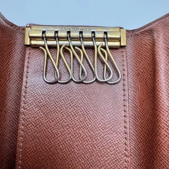 Louis Vuitton Six-Key Multicles Holder Signature Monogram Canvas Brown One Size - Picture 6 of 14